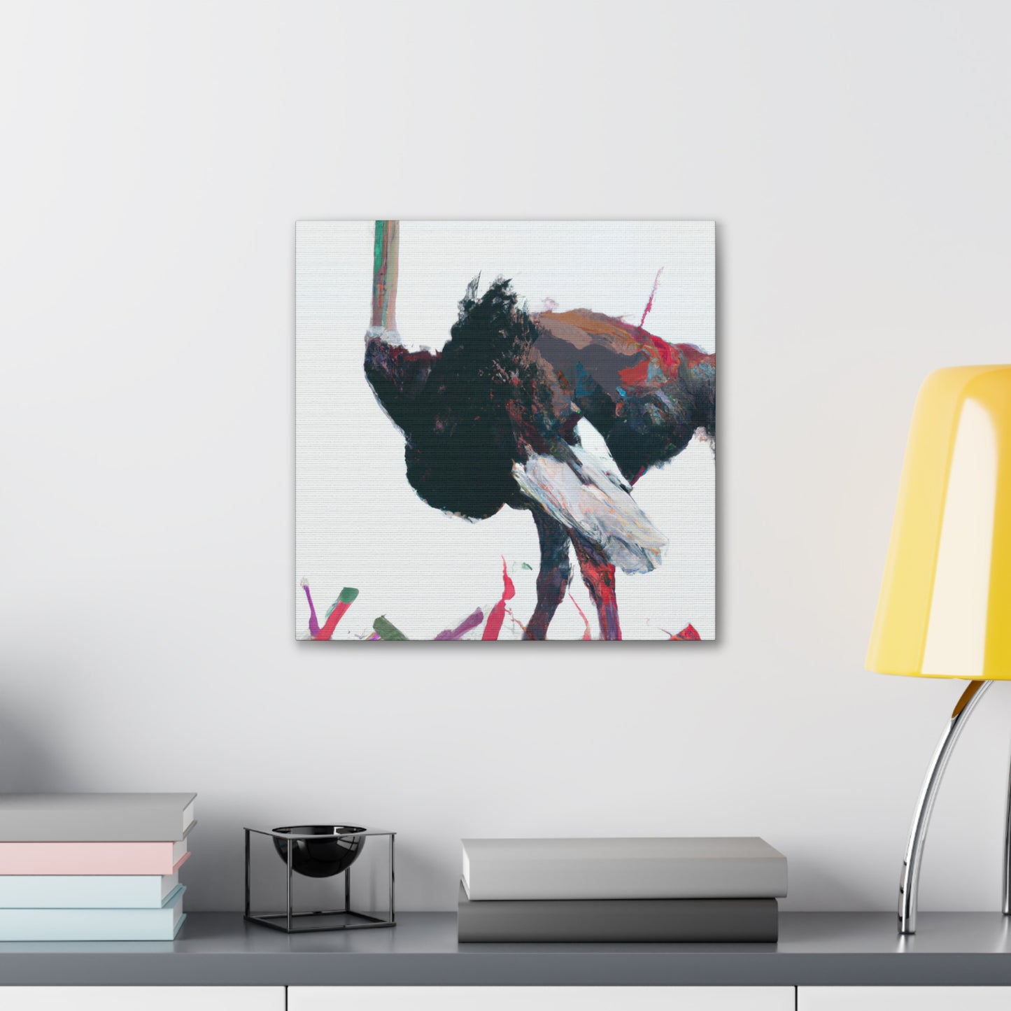 "Ostrich in Hyperrealism" - Canvas