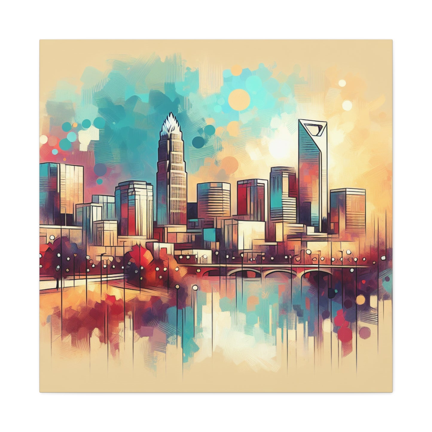 "The Vibrant Urban Spectrum" - Canvas