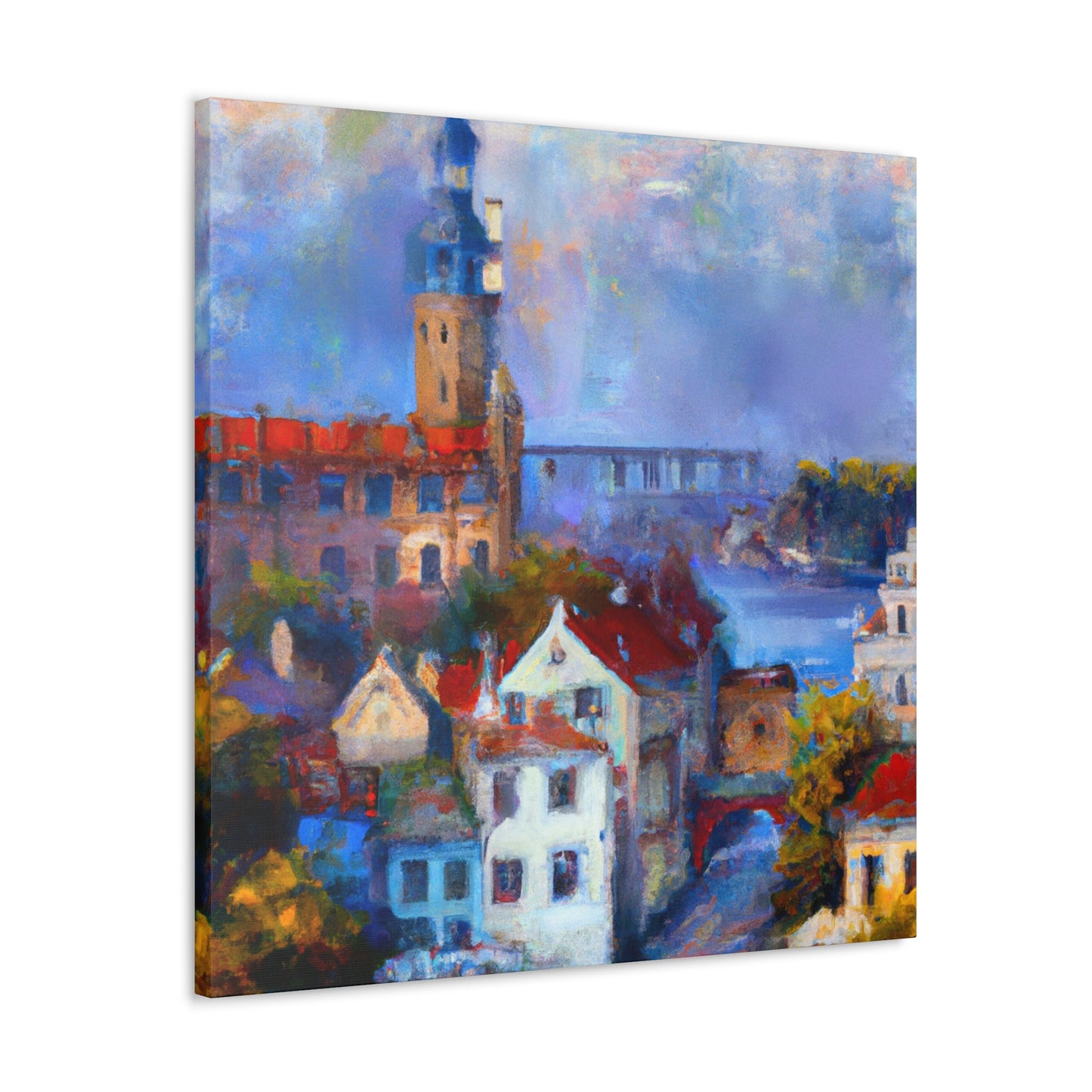 "Tudor Palace Impressionism" - Canvas