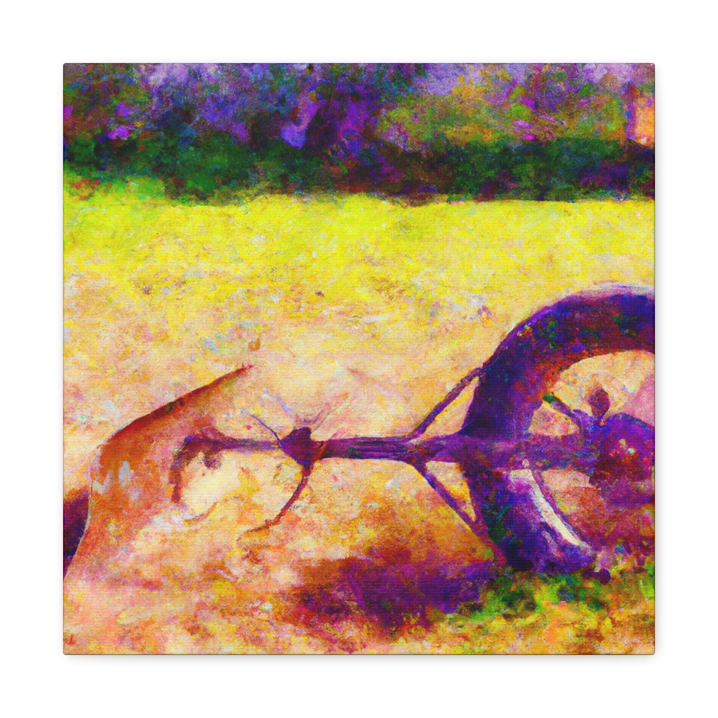 "Disc Harrow Impressionism" - Canvas