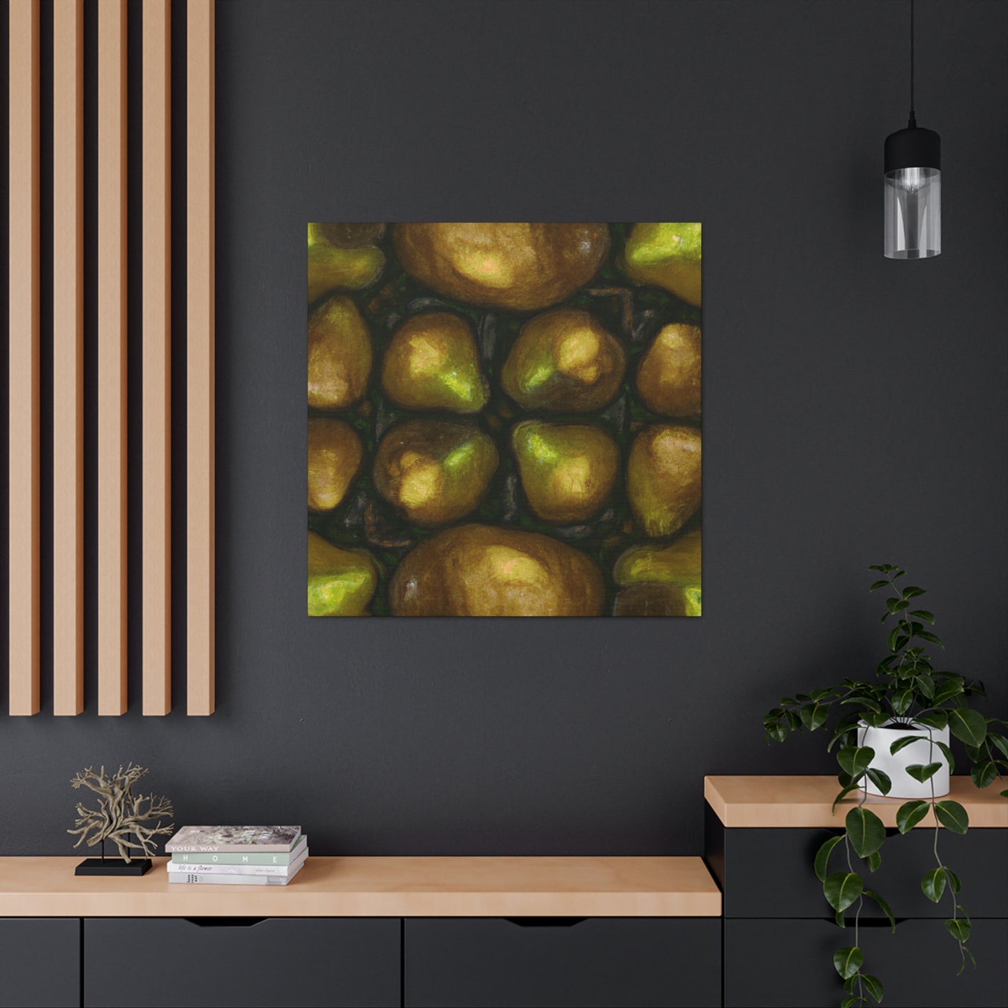 "Pear in Soft Sunrise" - Canvas