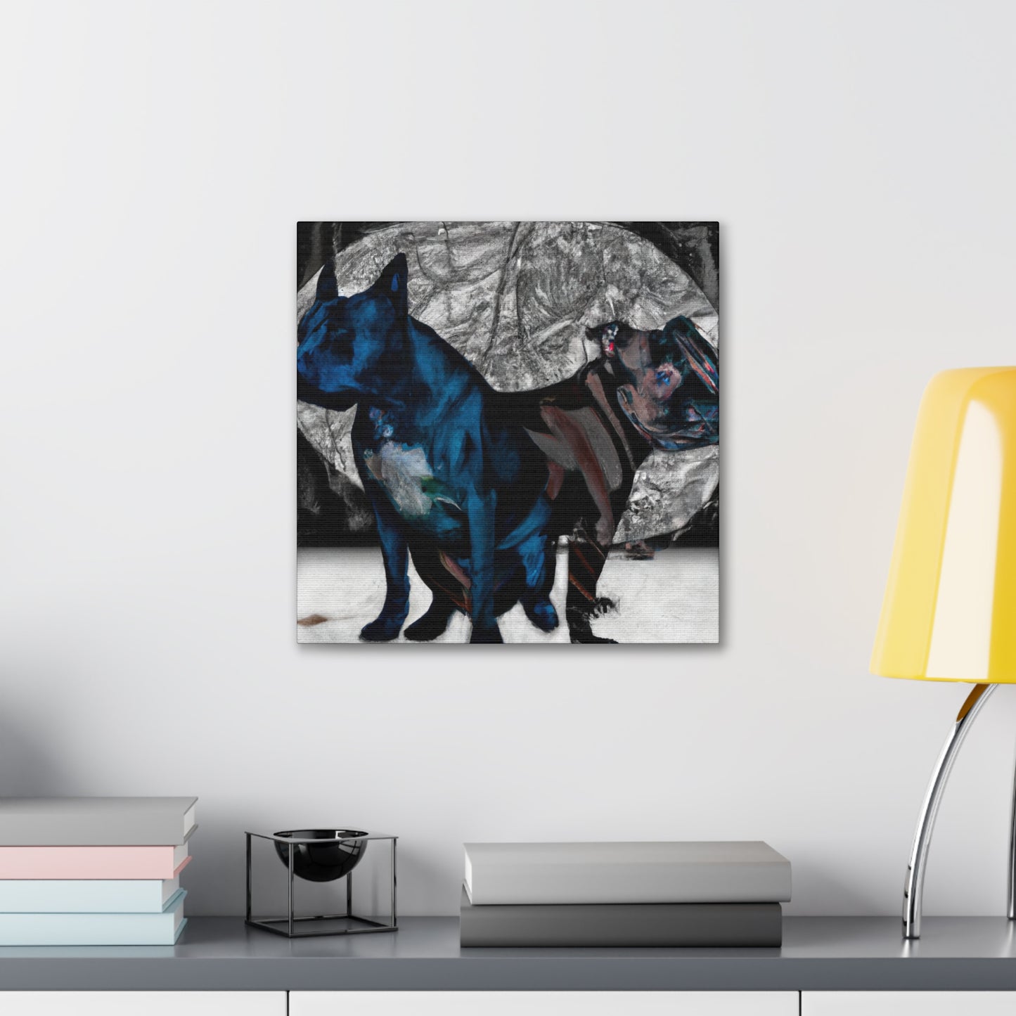 Pitbull In Wonderland - Canvas