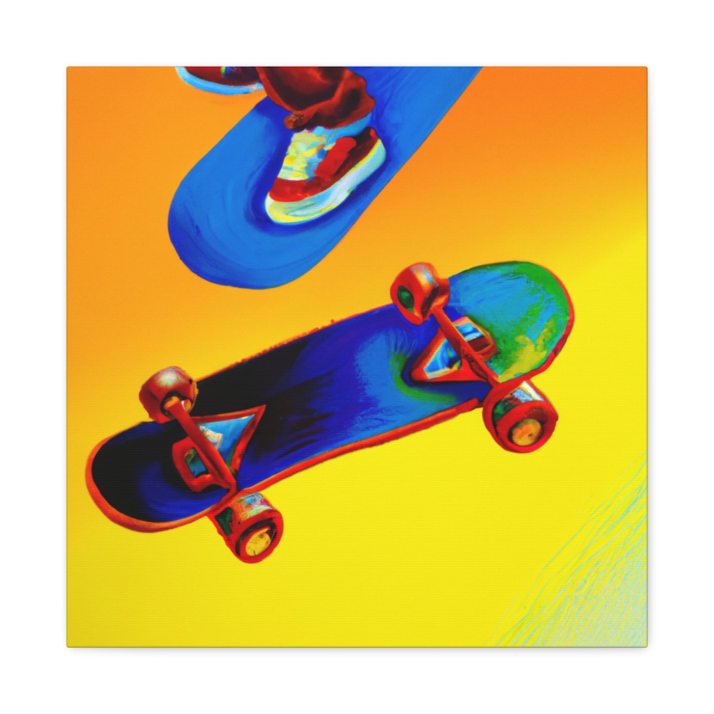 Skateboarding Hyperrealism - Canvas