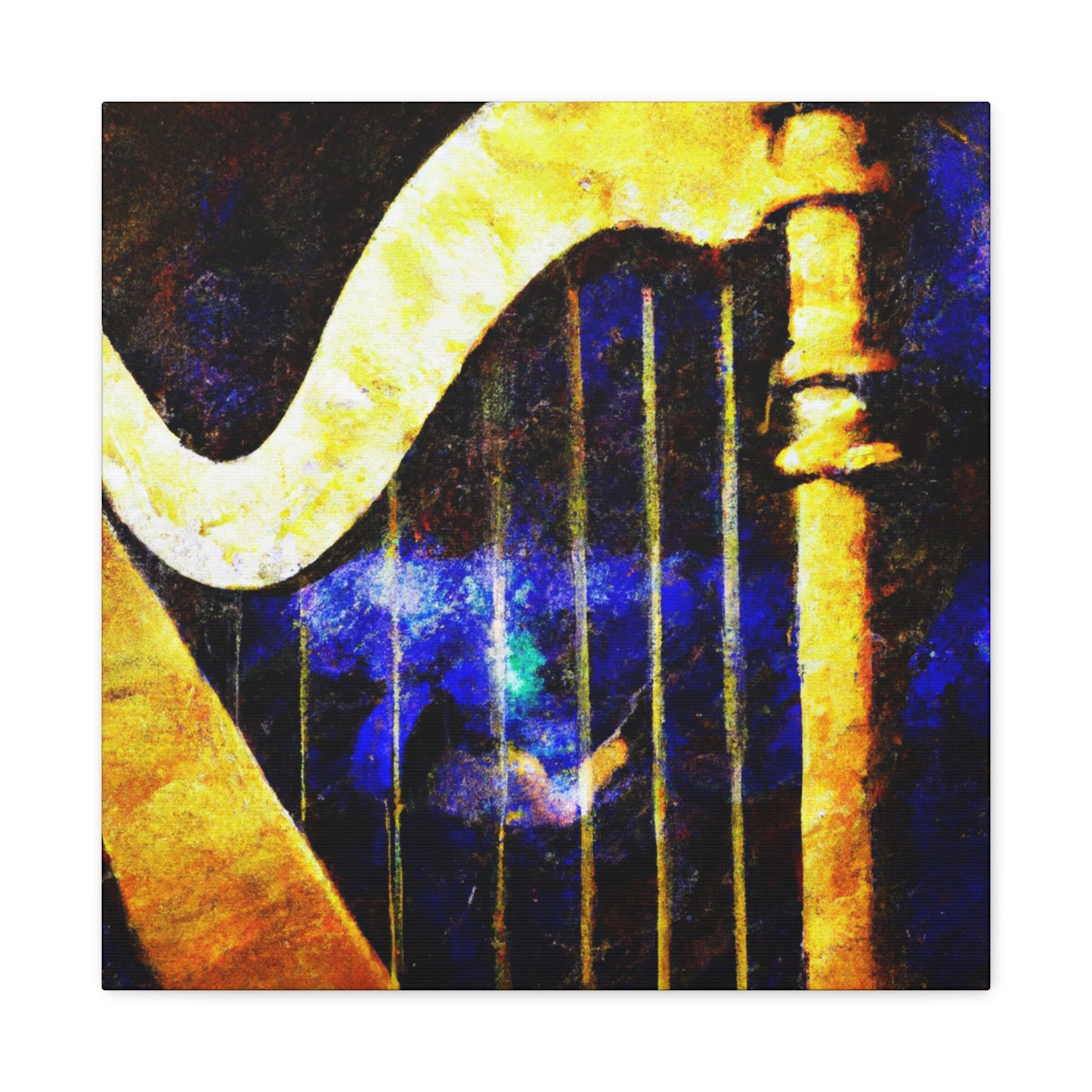 Harp Symphony in Blue - Canvas