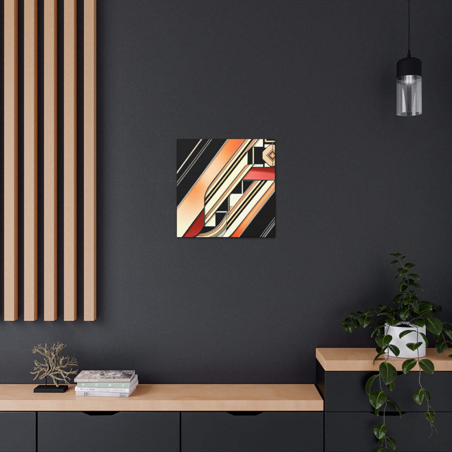 "Sleek Jazz Symphony" - Canvas