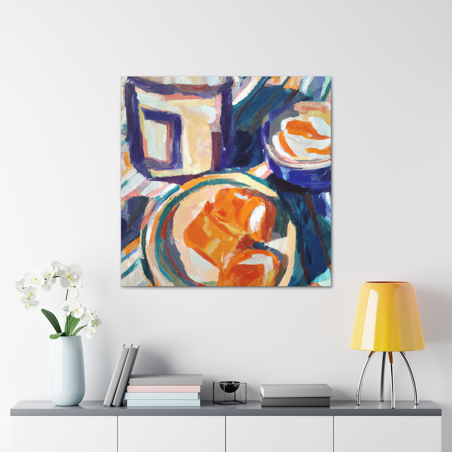 Fiery Orange Radiance - Canvas