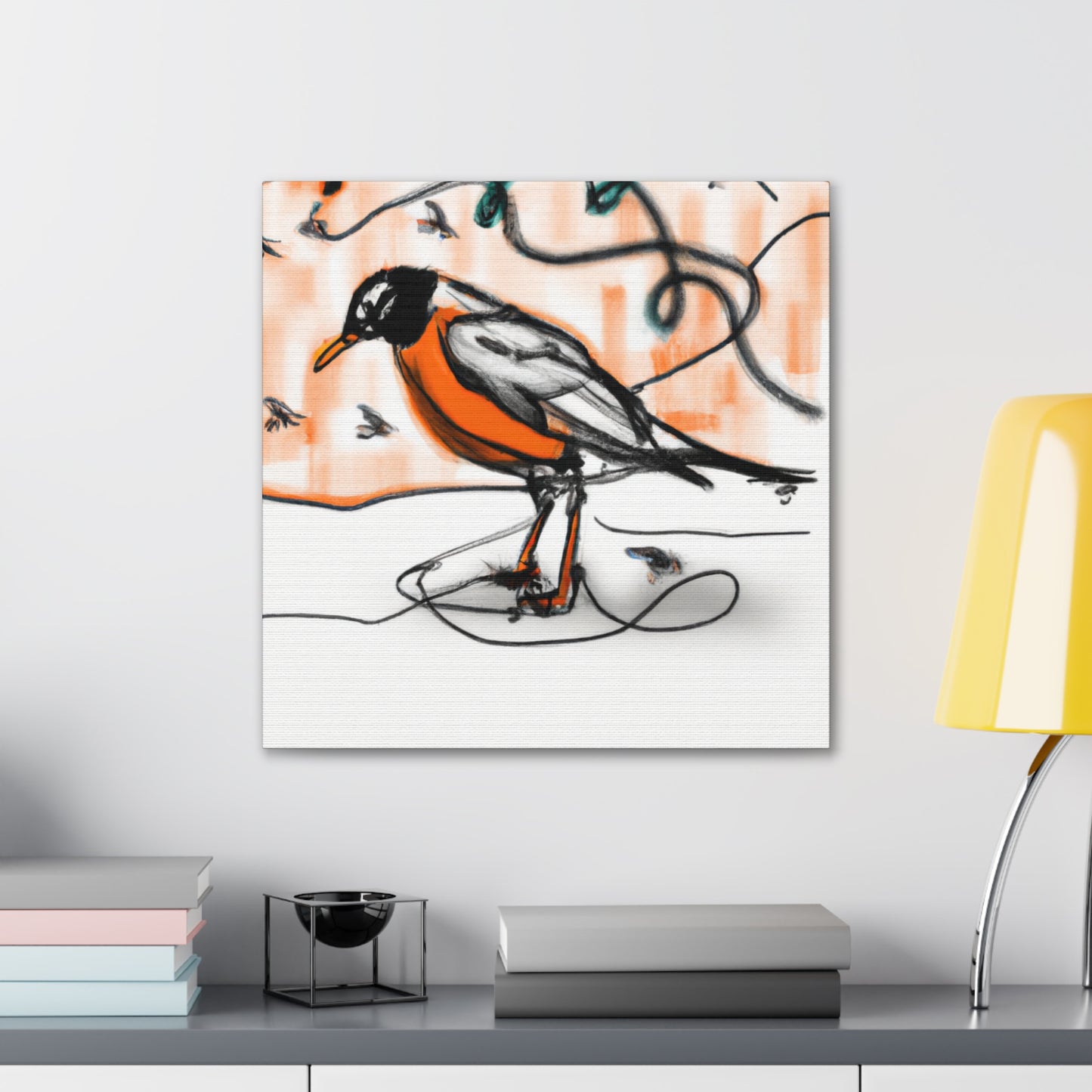 "Robins in Reverie" - Canvas