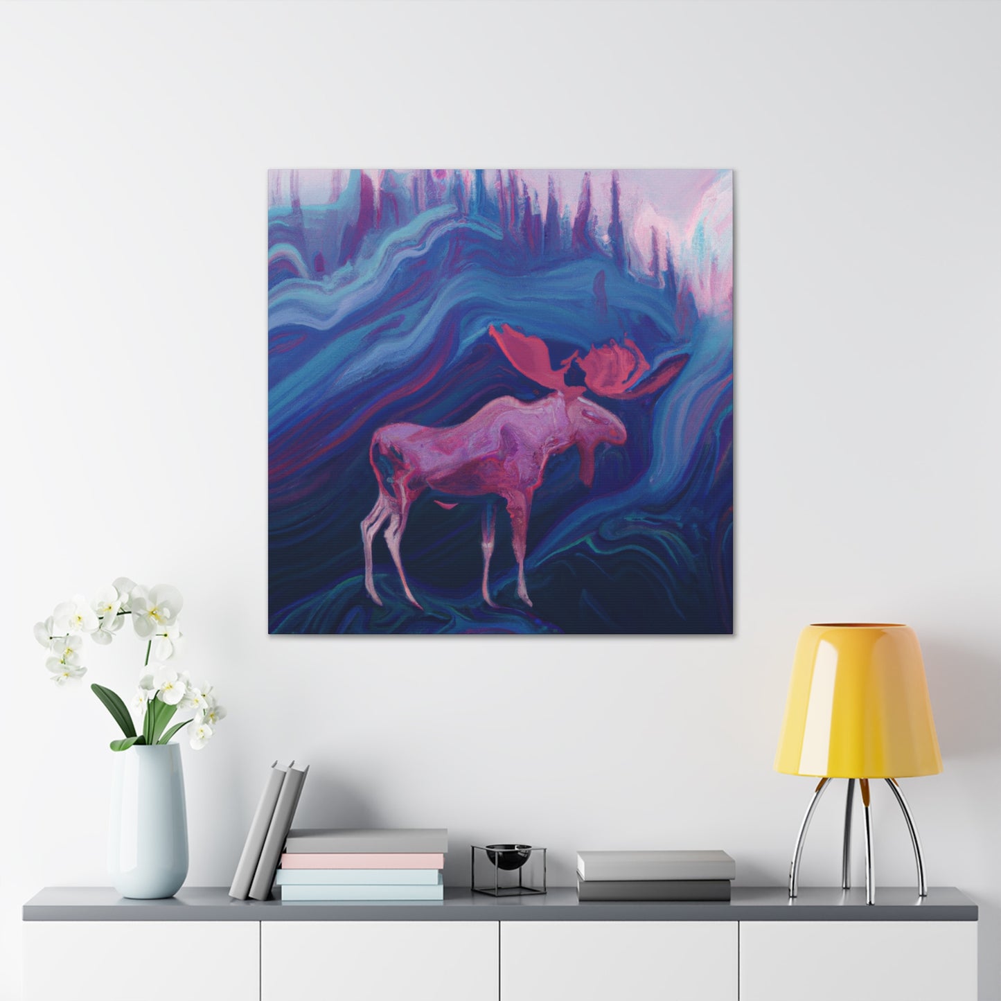 Moose in Art Deco - Canvas