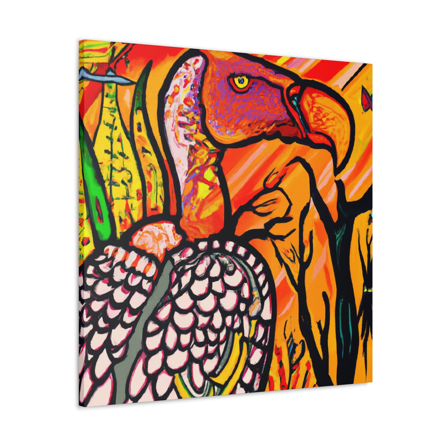 Vulture in Deco Style - Canvas