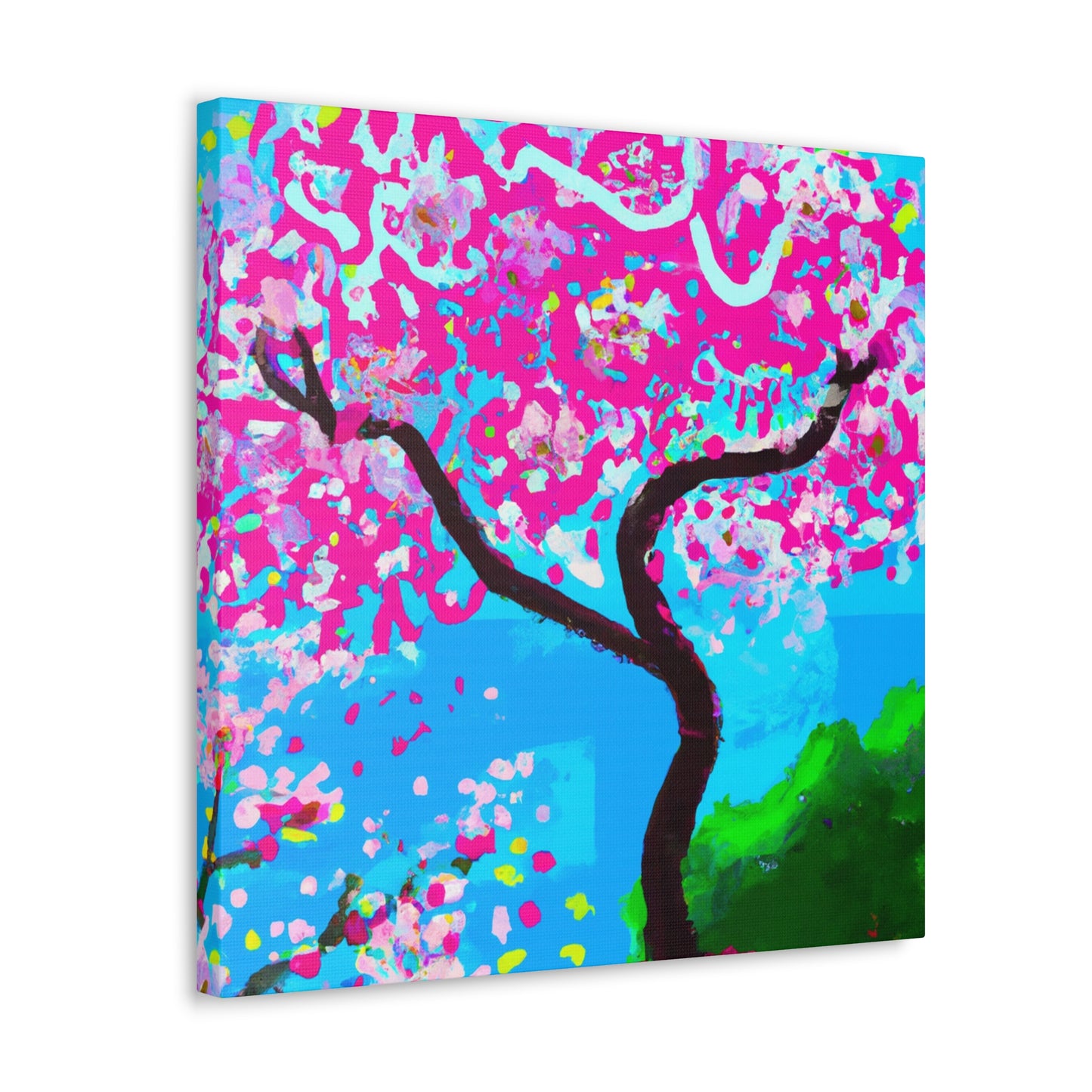 "Cherry Blossom Oasis" - Canvas