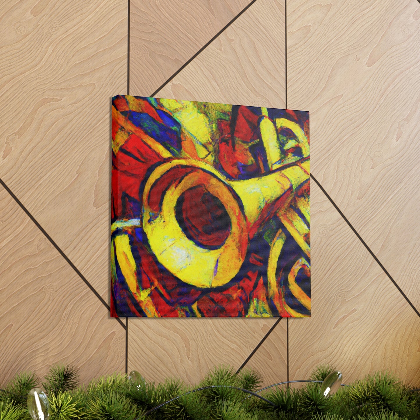 Trombone in Impressionism - Canvas