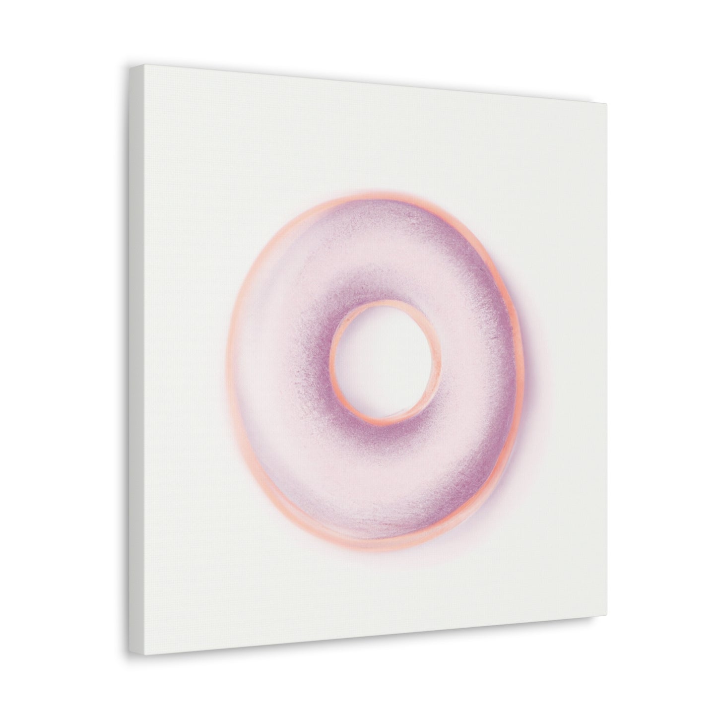 "Minimalist Doughnut Dream" - Canvas