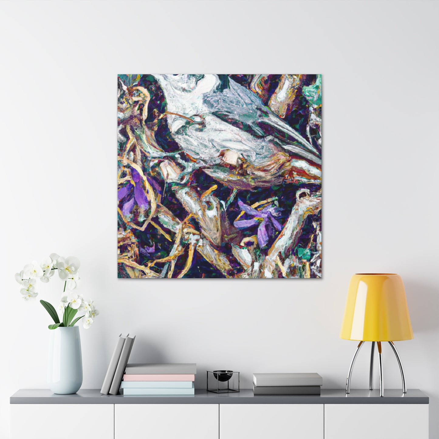 "A Nuthatch Daydreaming" - Canvas