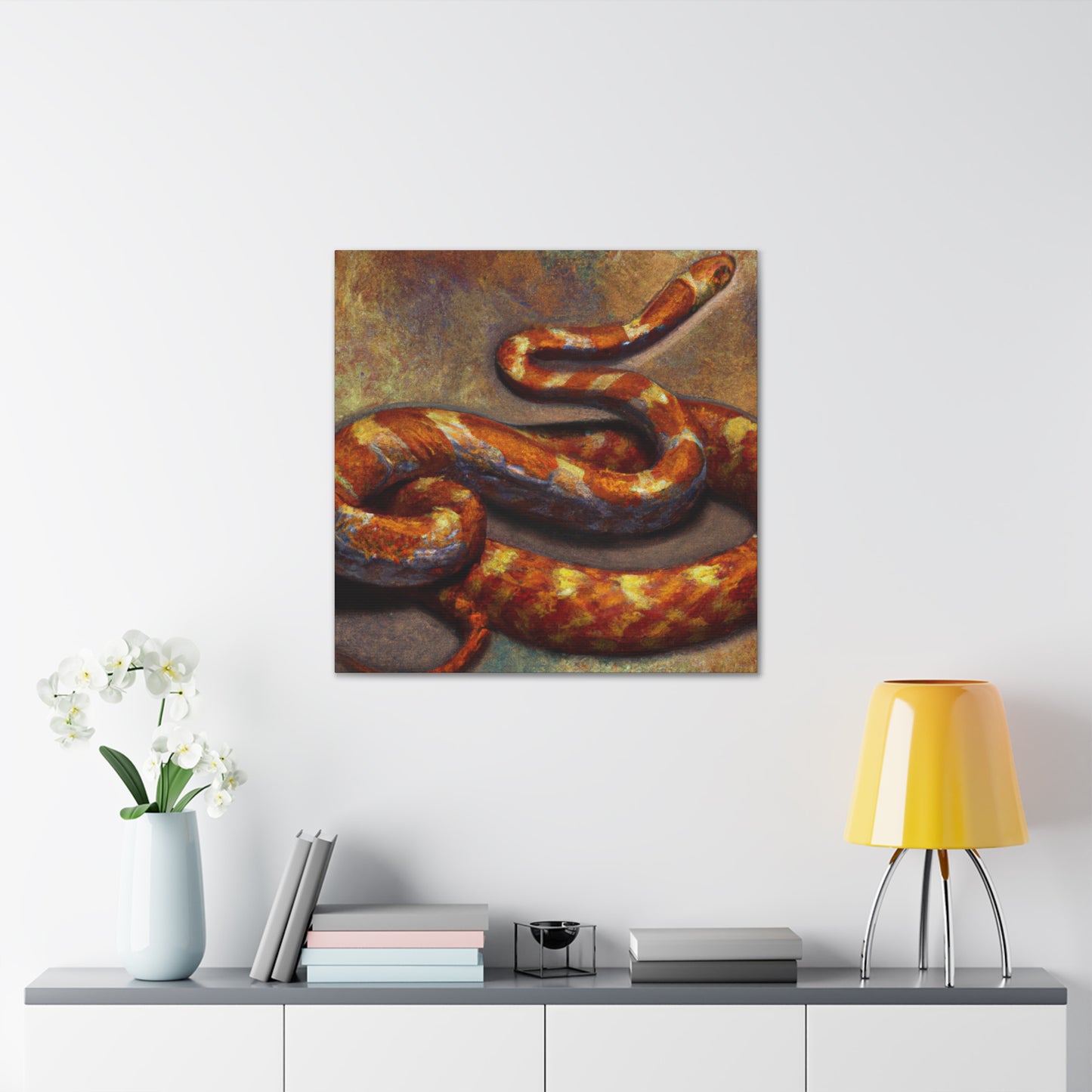 "Corn Snake Emergence" - Canvas