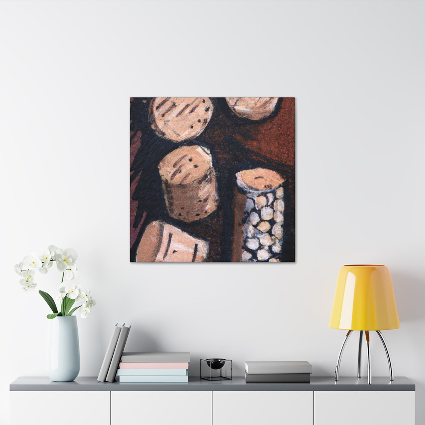 "Corks Fly in Wine" - Canvas