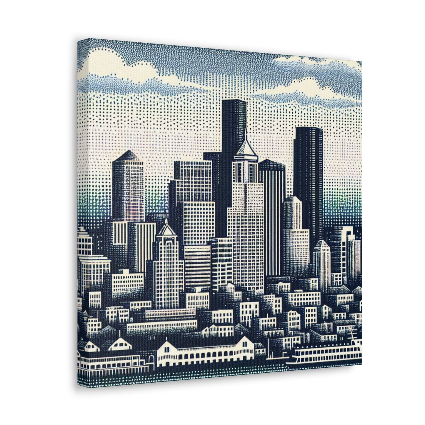 "Emerald City Impressions" - Canvas