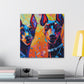 "Doberman in Impressionism" - Canvas