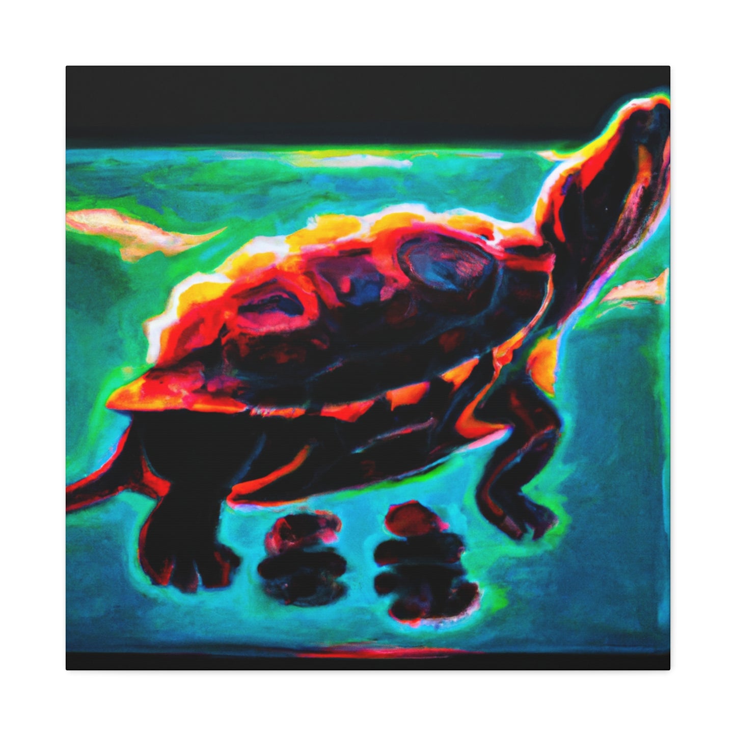 "Turtle of Art Deco" - Canvas