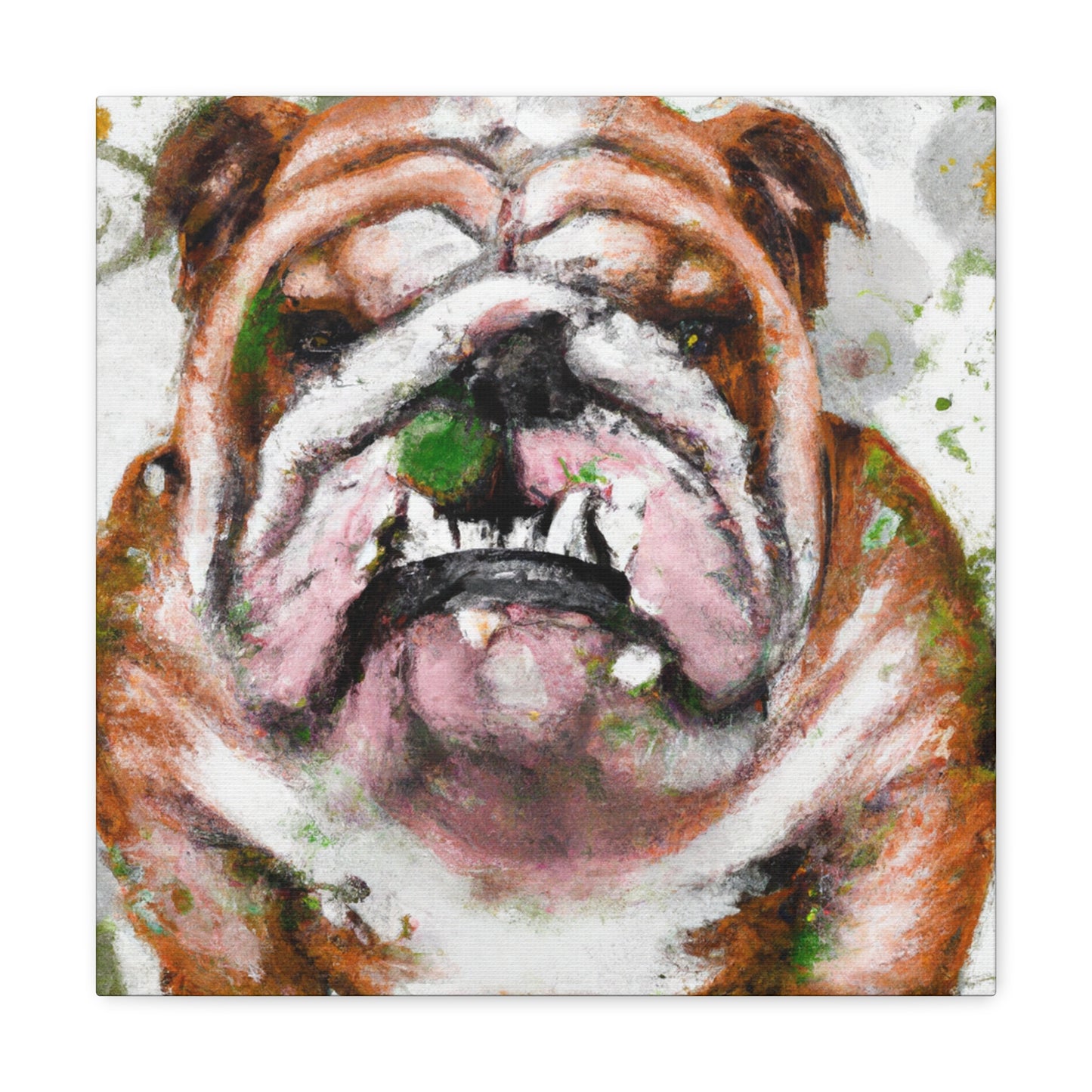 English Bulldog Bliss - Canvas