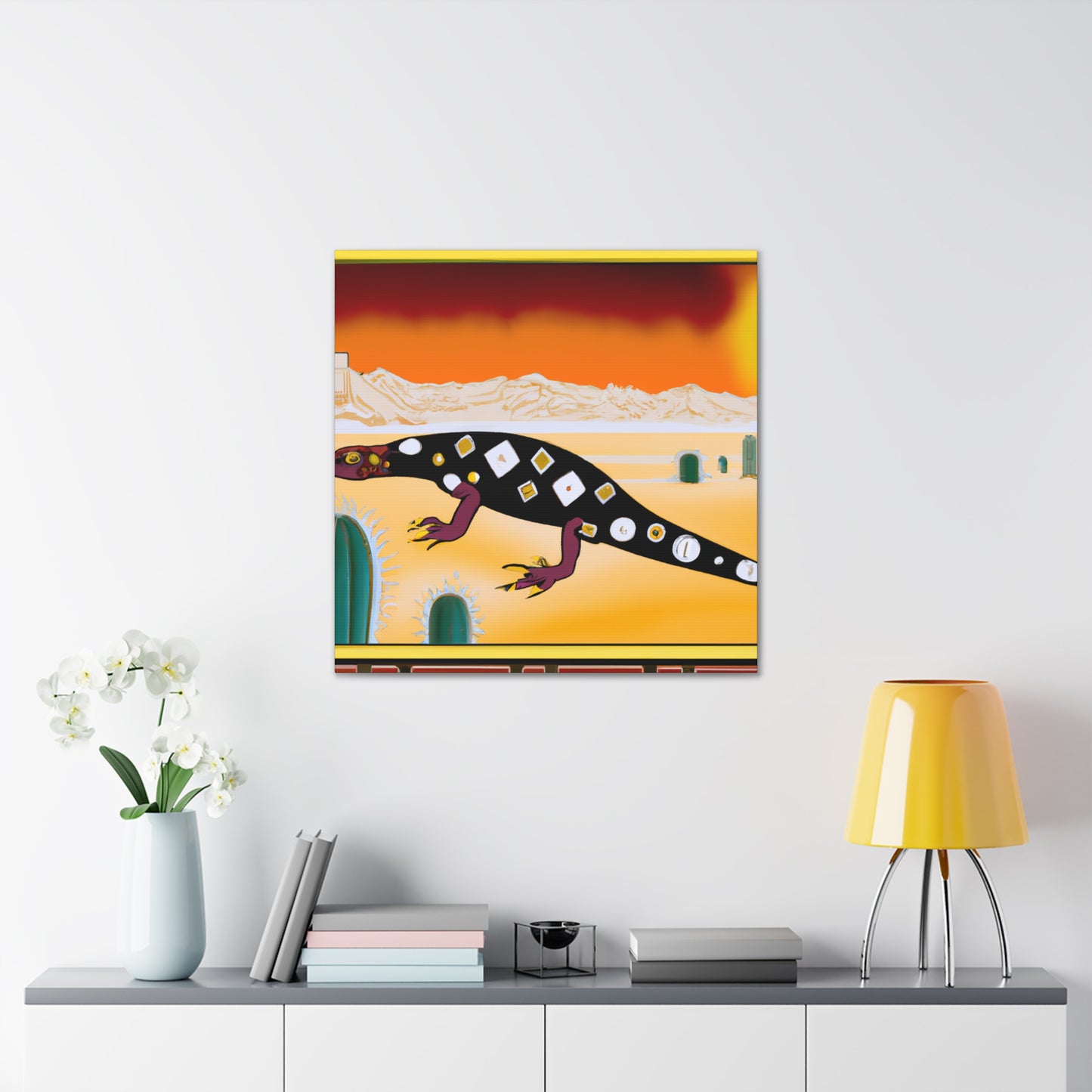 "Gila Monster Glamour" - Canvas