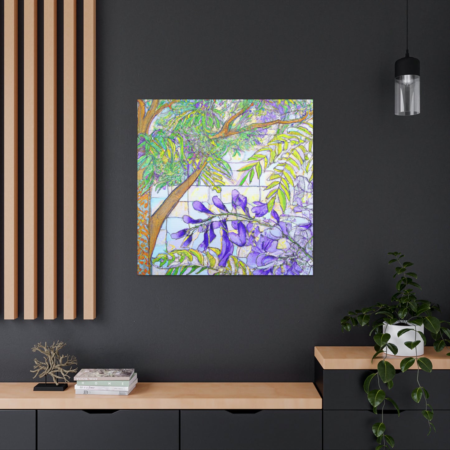 "Jacaranda in Moonlight" - Canvas