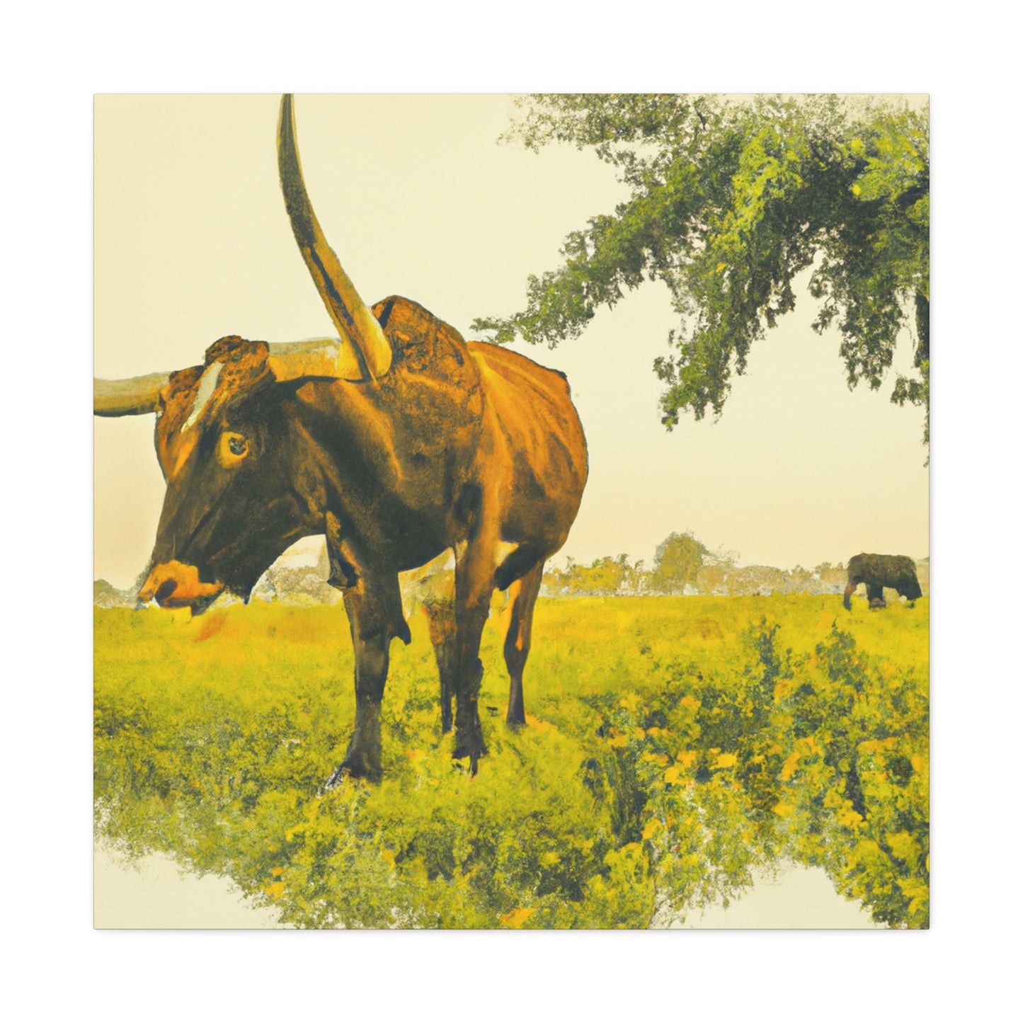 Lone Star Longhorns - Canvas