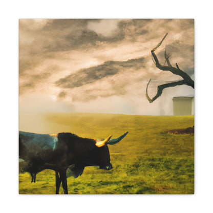 "Longhorn in Surreality" - Canvas