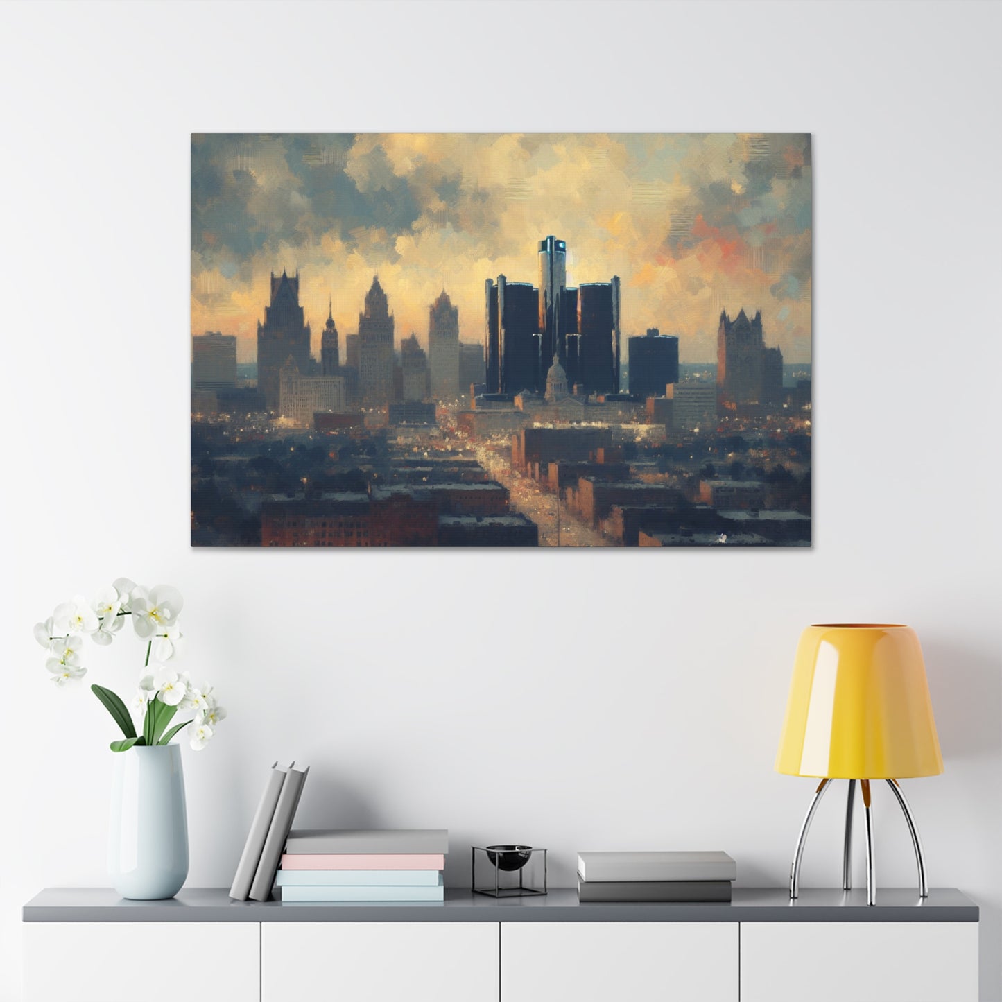 "Jewel of Renaissance: Detroit" - Canvas