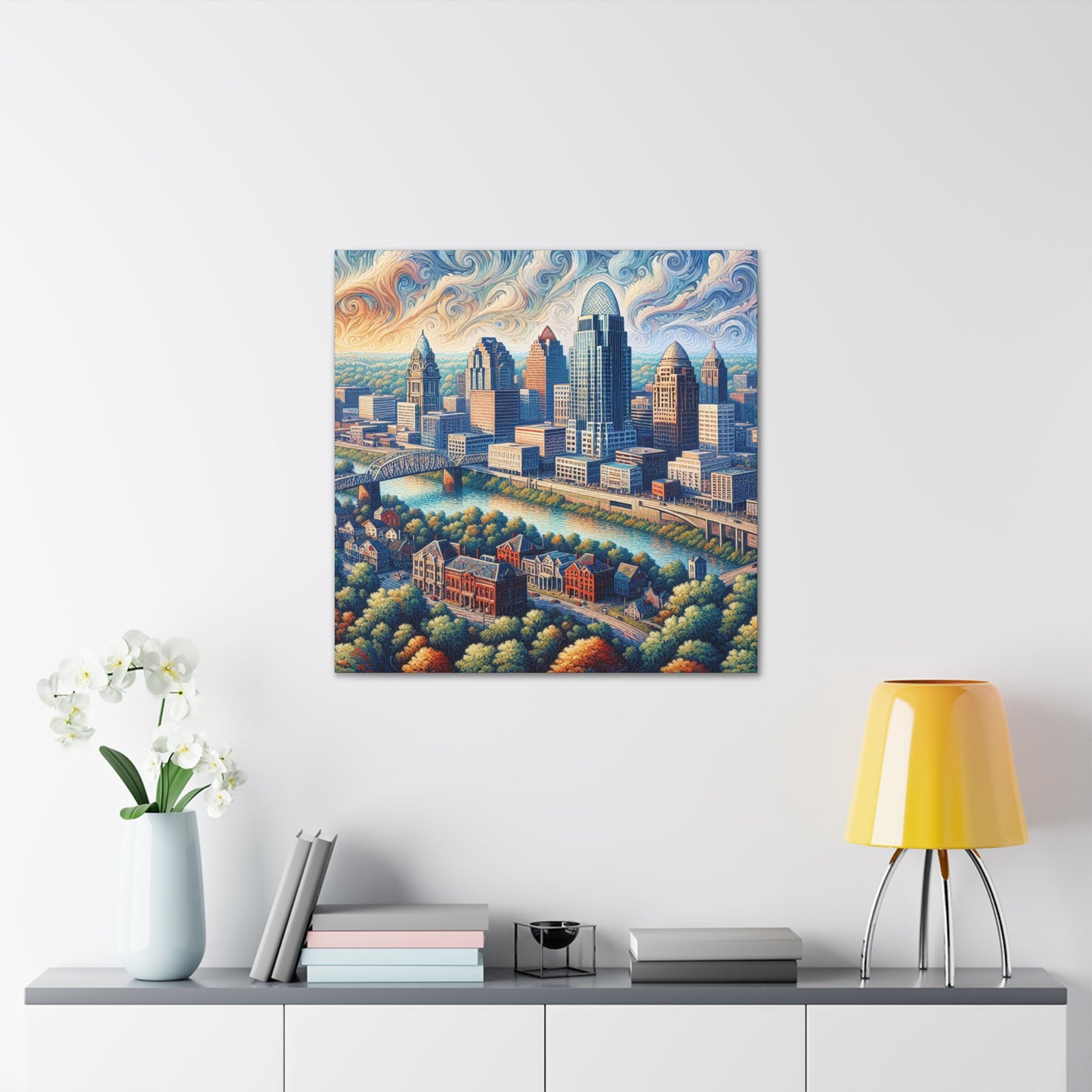 "Gilded Ohio Horizons" - Canvas