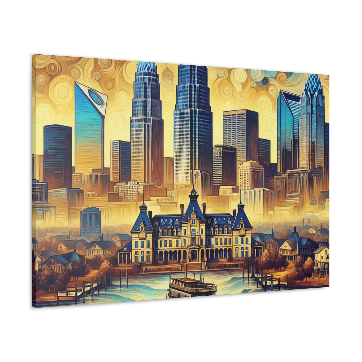 "Urban Tapestry Unveiled" - Canvas