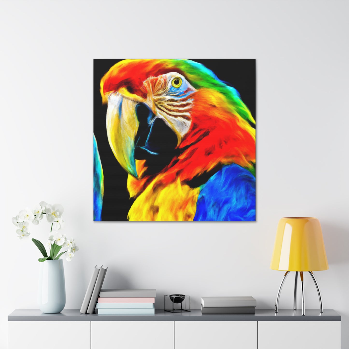 "Sky of Tropical Birds" - Canvas