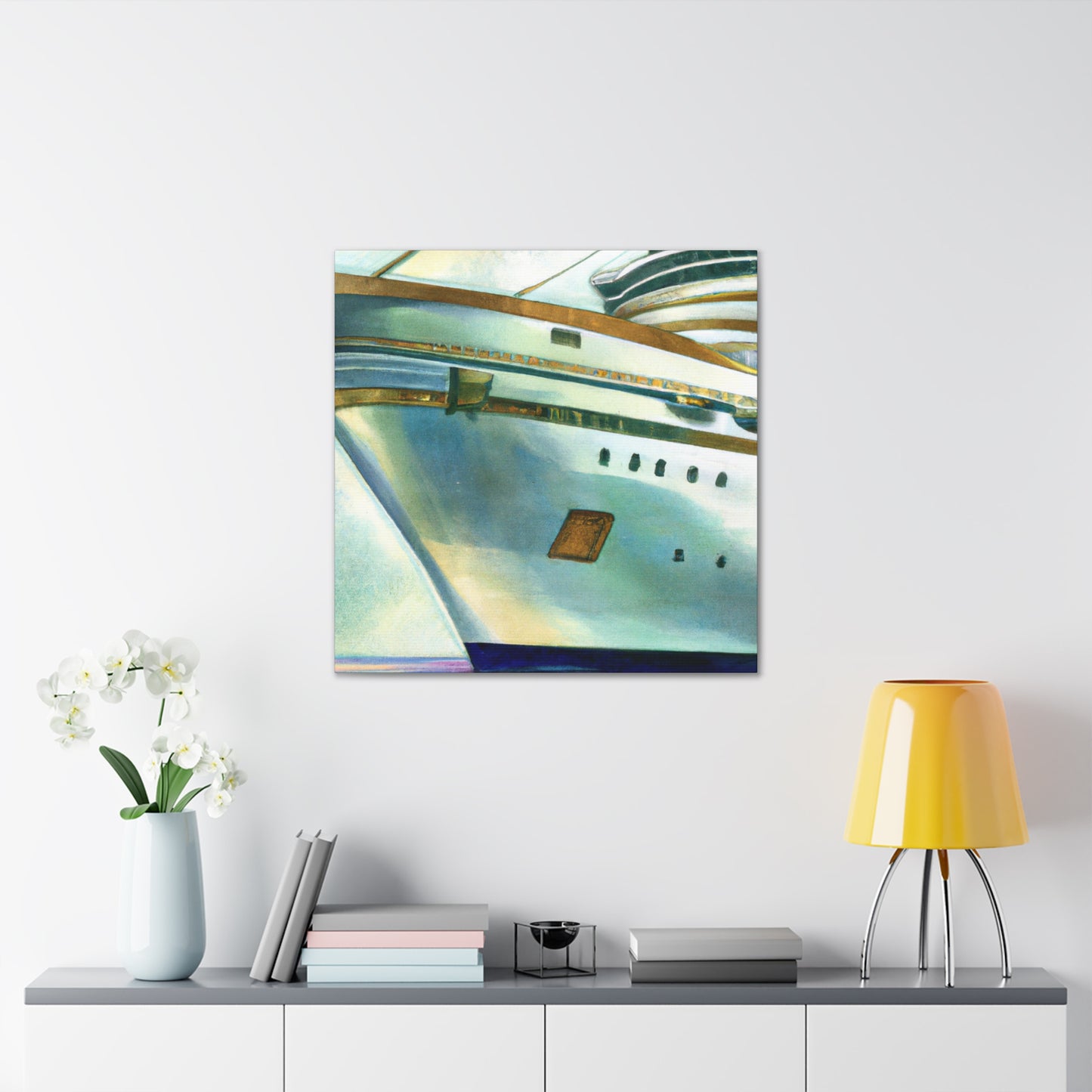 "Cruising on Luxury Ship" - Canvas