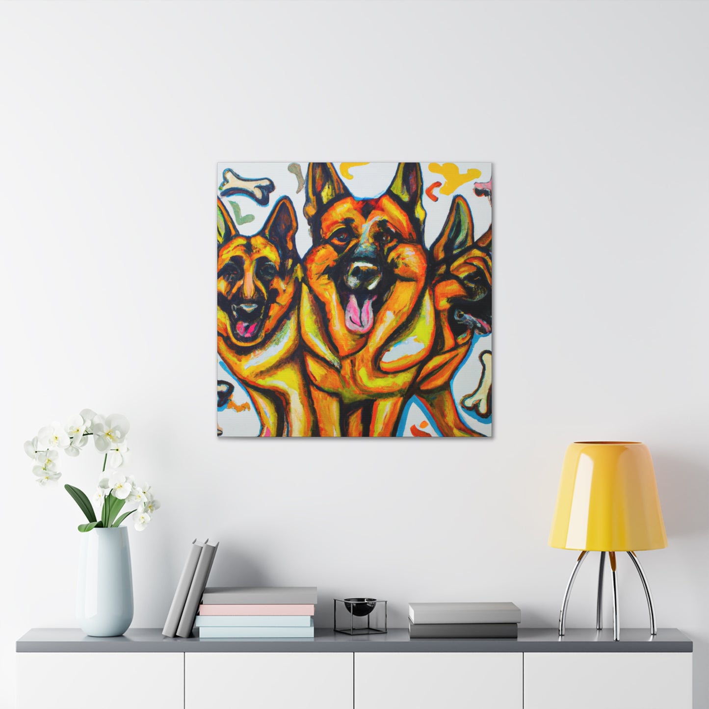 Faithful Guardian Shepherd - Canvas