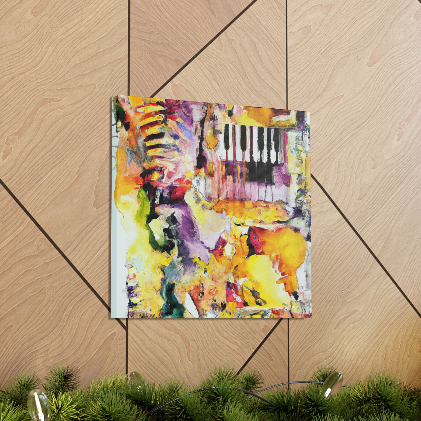 Harmonica's Expressionistic Pulse - Canvas