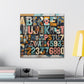 "Whimsical Typography Delight" - Canvas