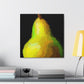 Pear in Metallic Gold - Canvas