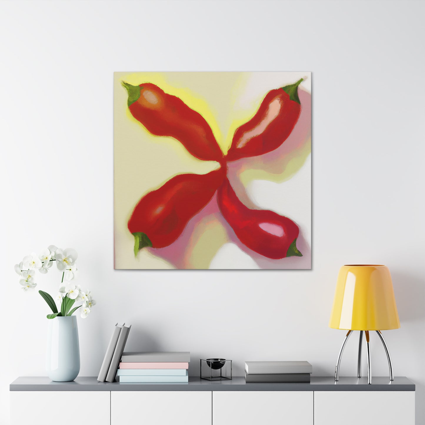 "Peppers - Minimalism". - Canvas