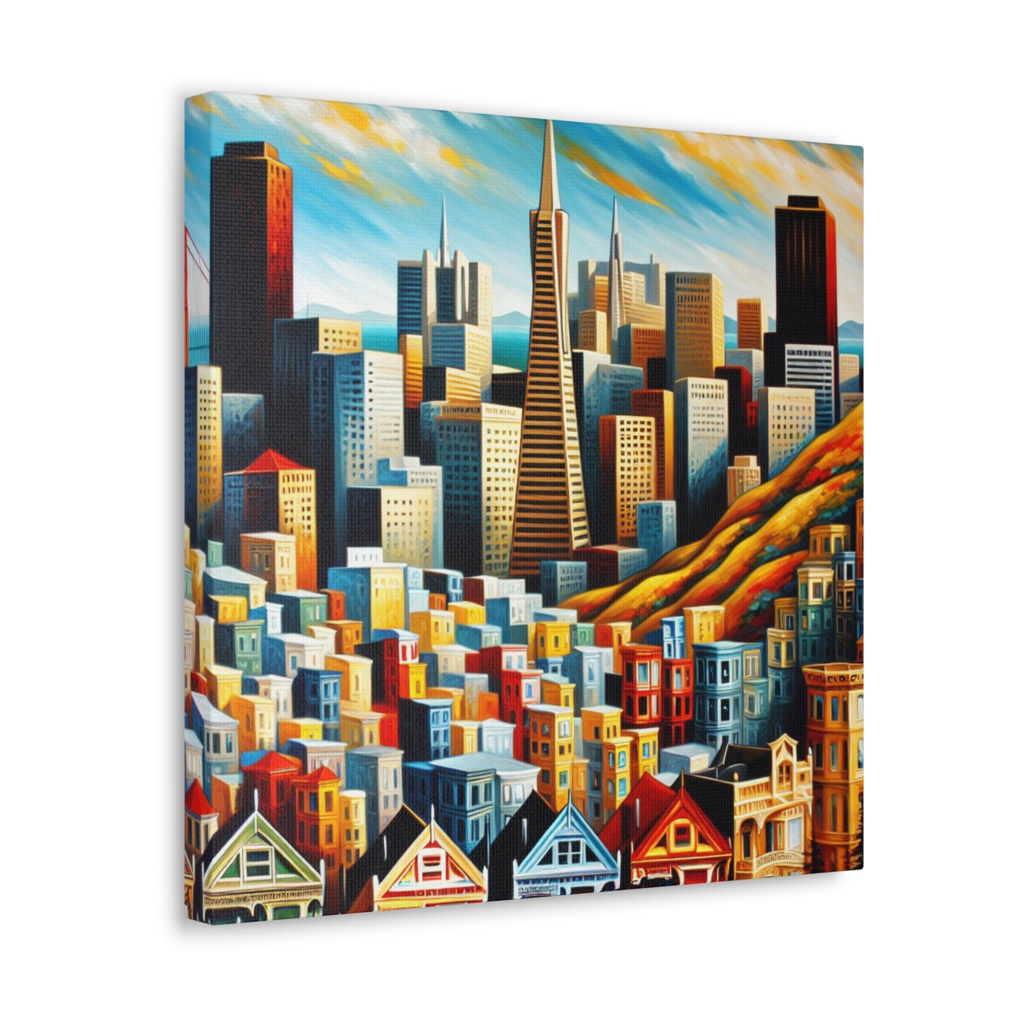 Golden City Awakening - Canvas