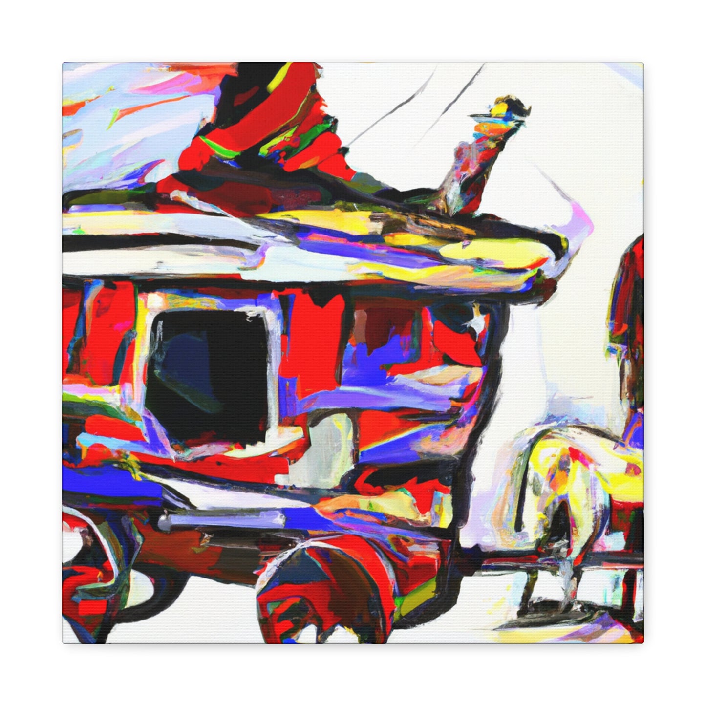 "Wagon in Expressionism" - Canvas