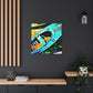 Kayaking in Art Deco - Canvas