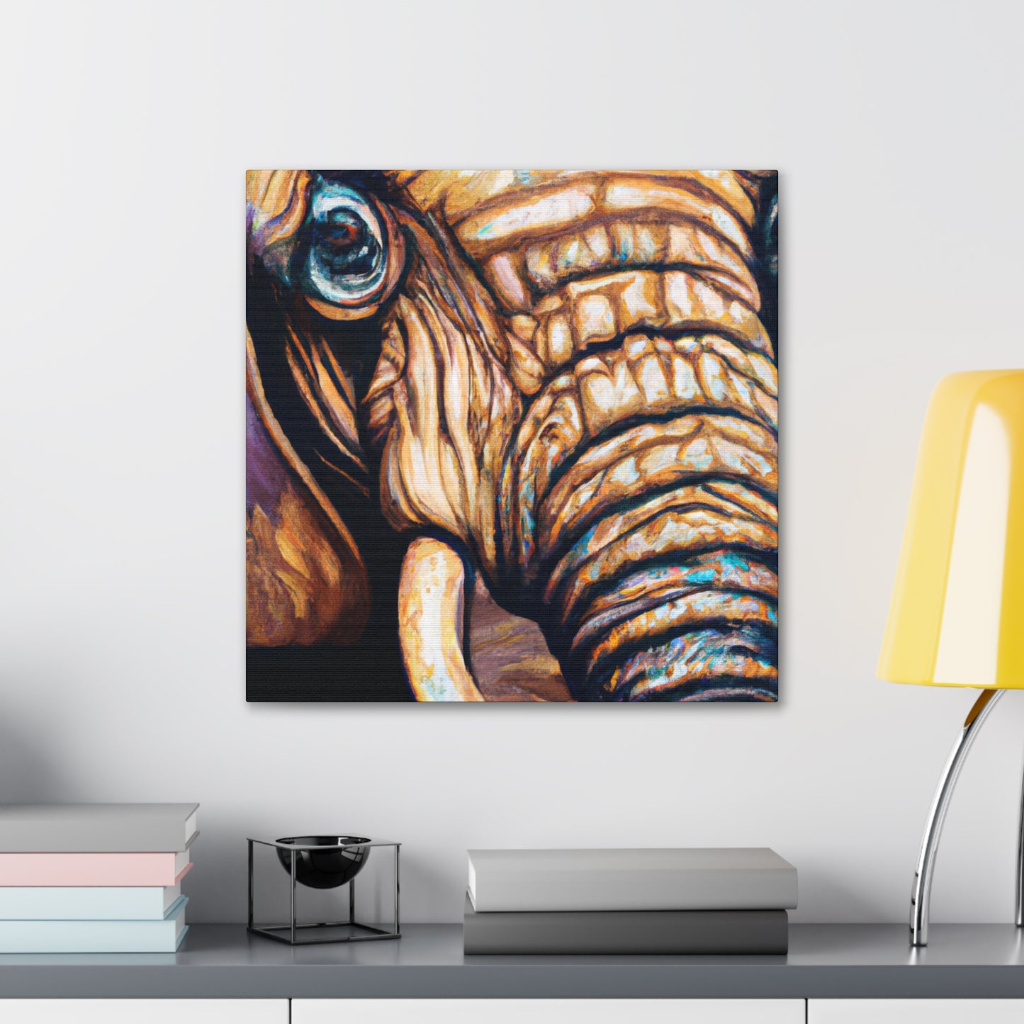 "Elephant in Hyperrealism" - Canvas