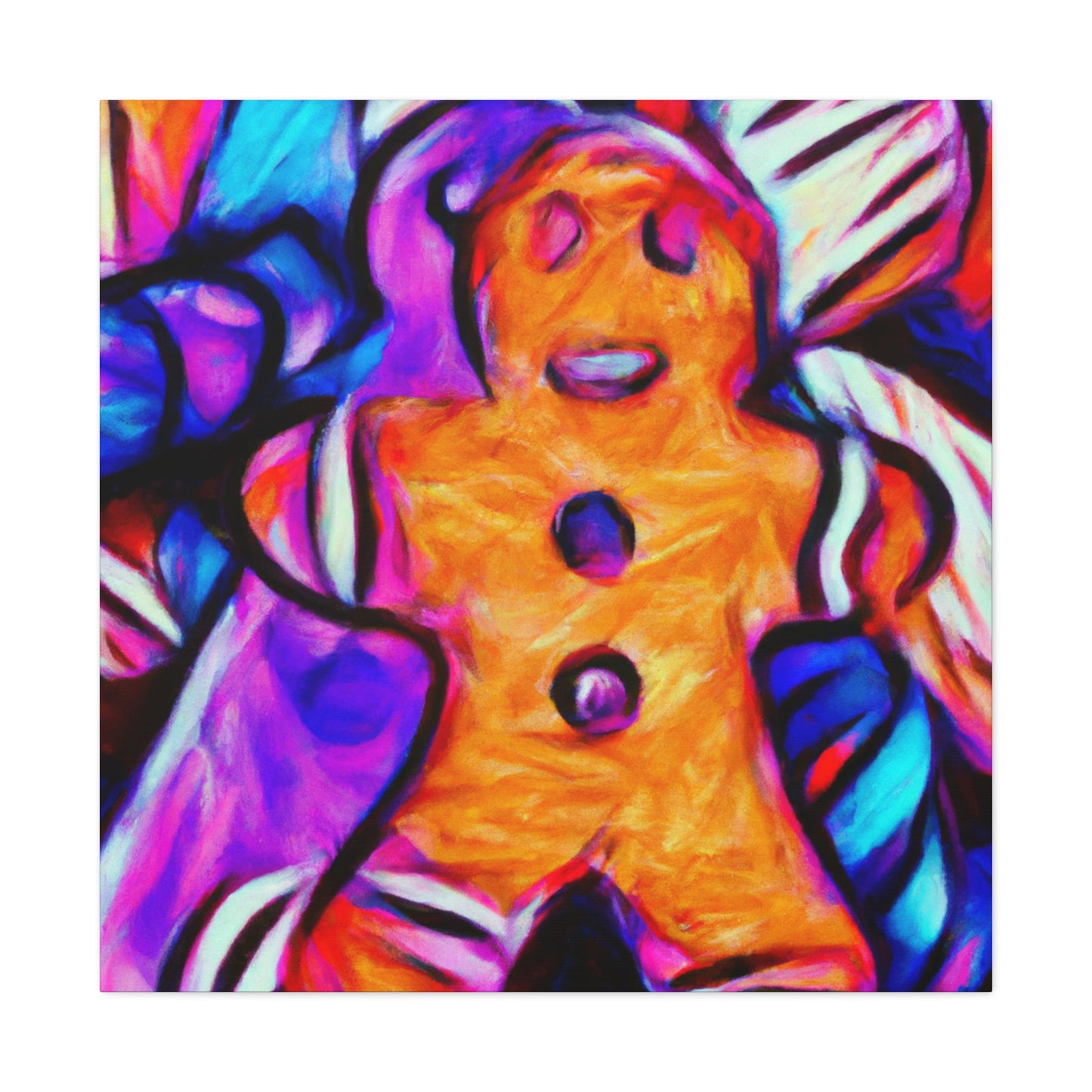 Gingerbread Man Fauvism - Canvas