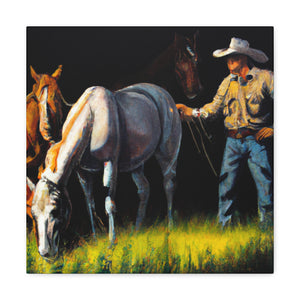 "Horses in Repose" - Canvas