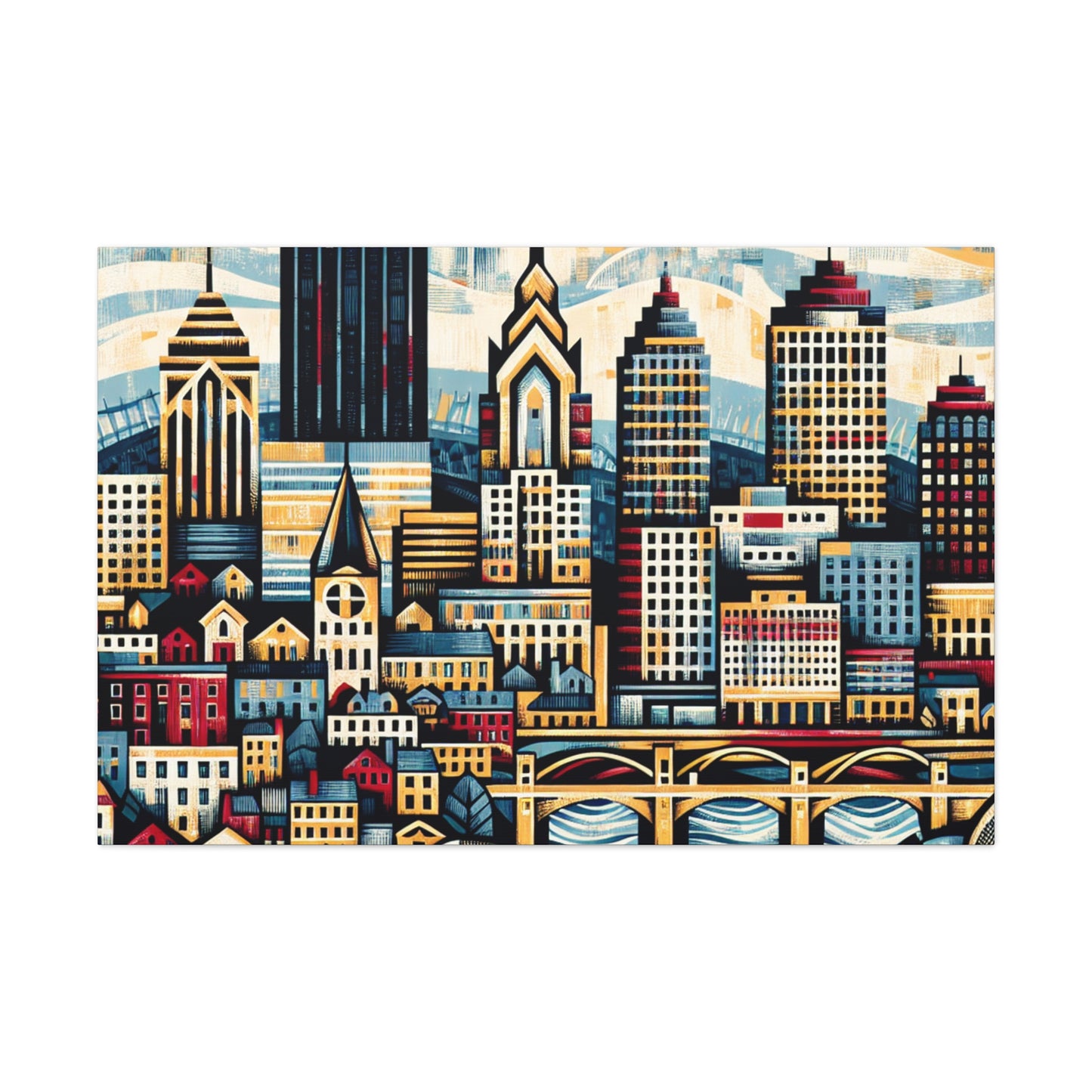 "Pittsburgh's Rustic Harmony" - Canvas