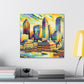 "Glimmering Jazz Lights" - Canvas