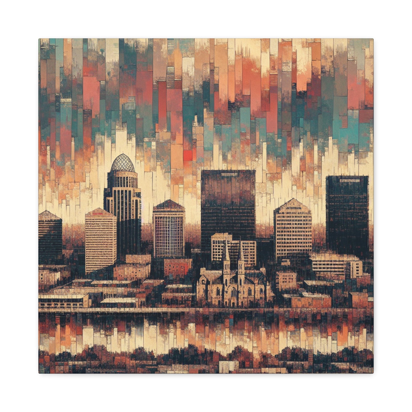 "Unveiled Symmetry: Louisville Reverie" - Canvas