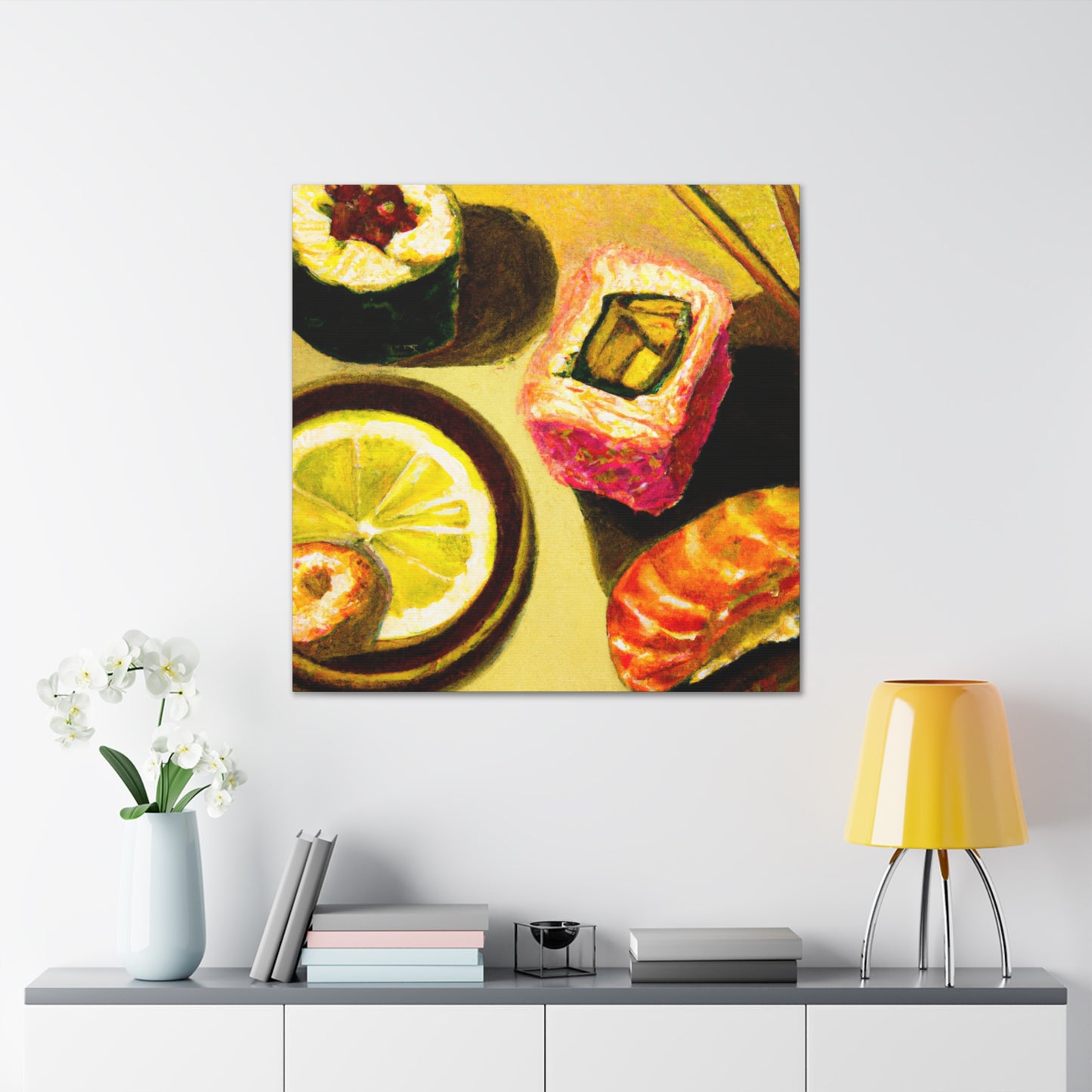 Sushi in Renaissance Times - Canvas