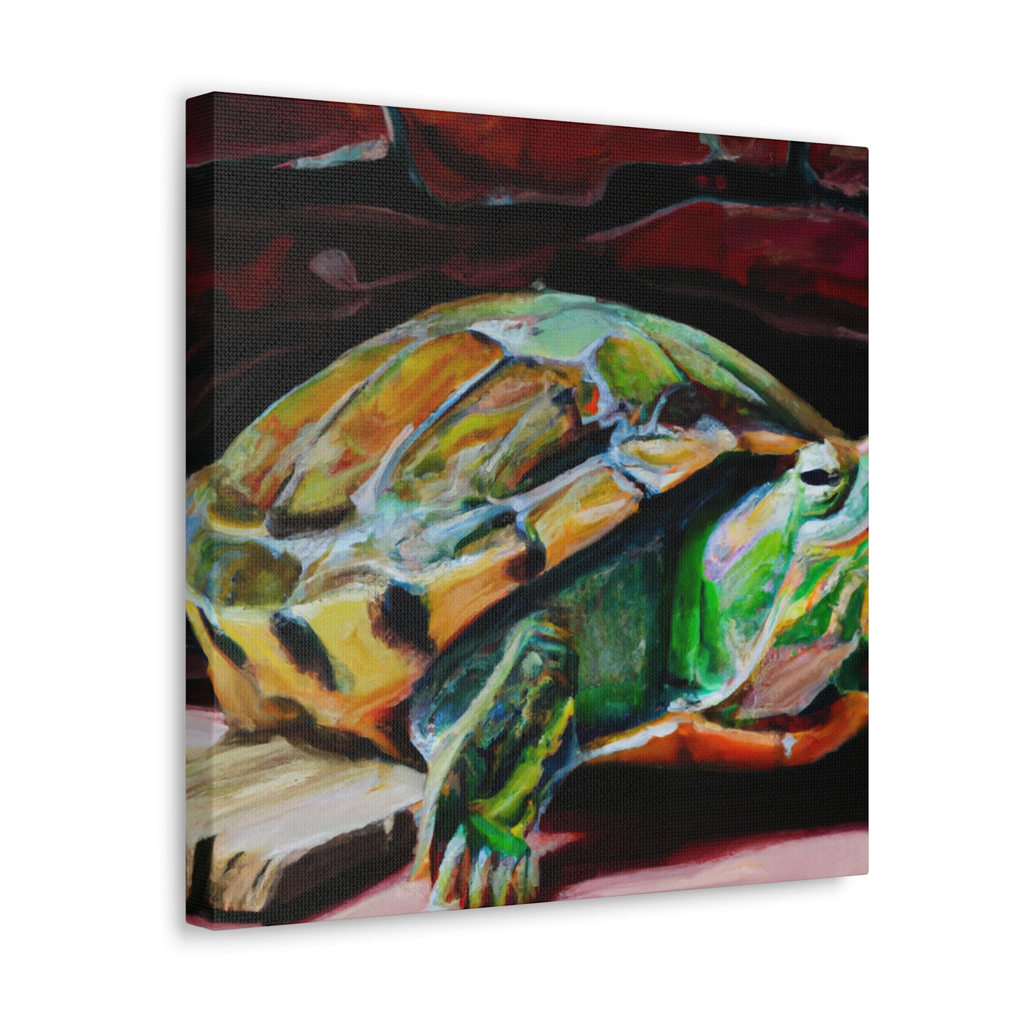 "Turtle Power Realism" - Canvas