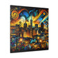 "Gilded City Symphony" - Canvas