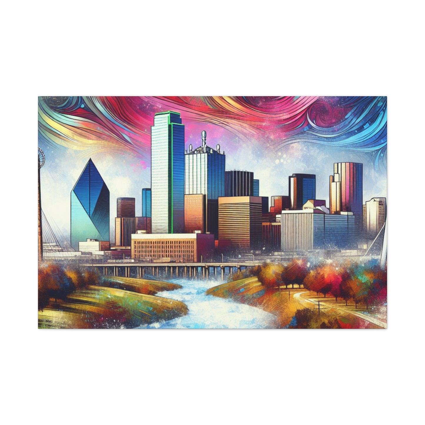 Vintage Dallas Dreamscape - Canvas